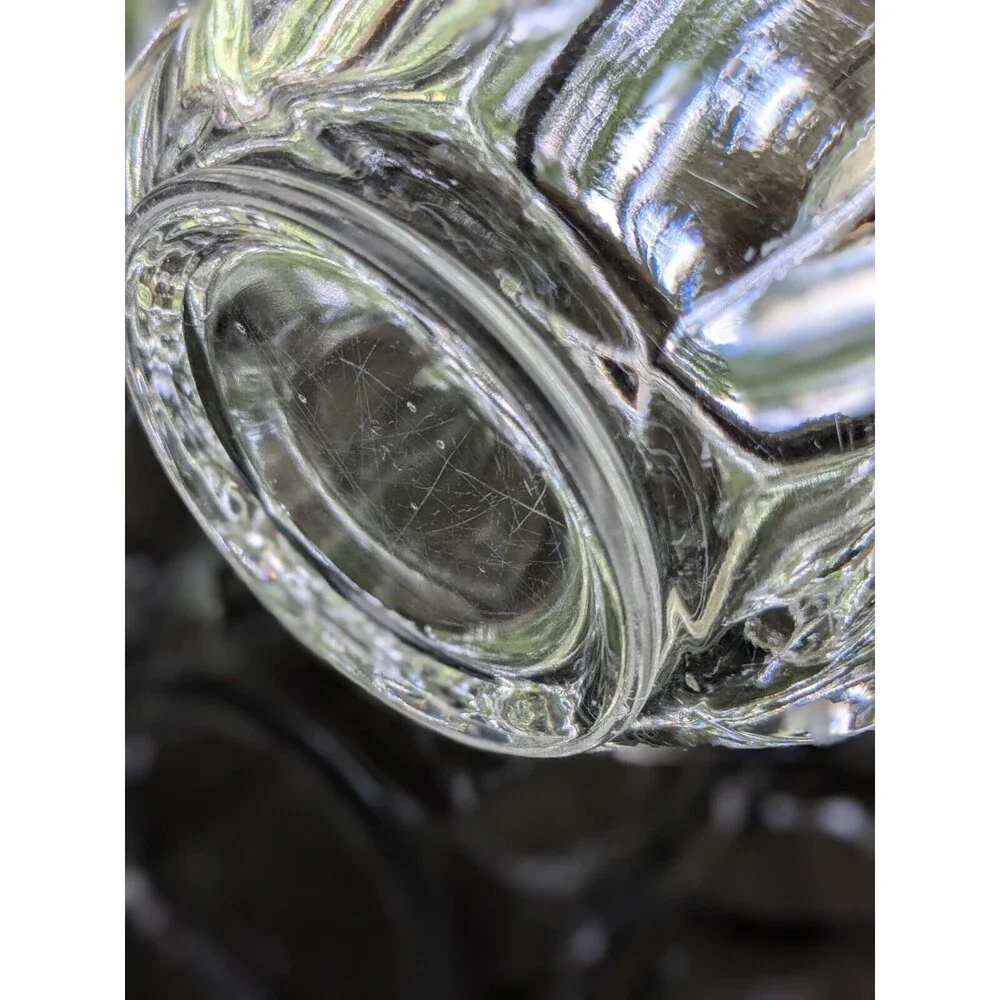 IMPERIAL GLASS-OHIO Old Williamsburg Glass Sugar Bowl Dish Clear Double Handles